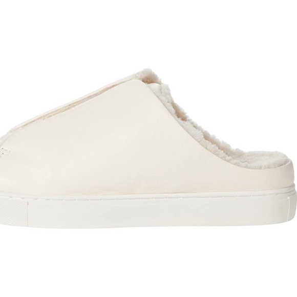 New Gentle Souls by Kenneth Cole Rory Ruffle Mule Cozy Off White Slip On Shoes - Picture 8 of 10